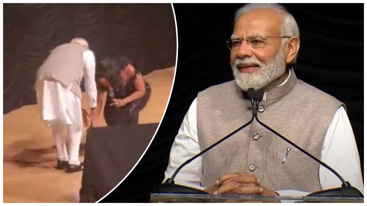 Viral Video:ప్రధాని మోదీ పాదాలకు నమస్కరించిన ఆ అమెరికన్ సింగర్ ఎవరు..?