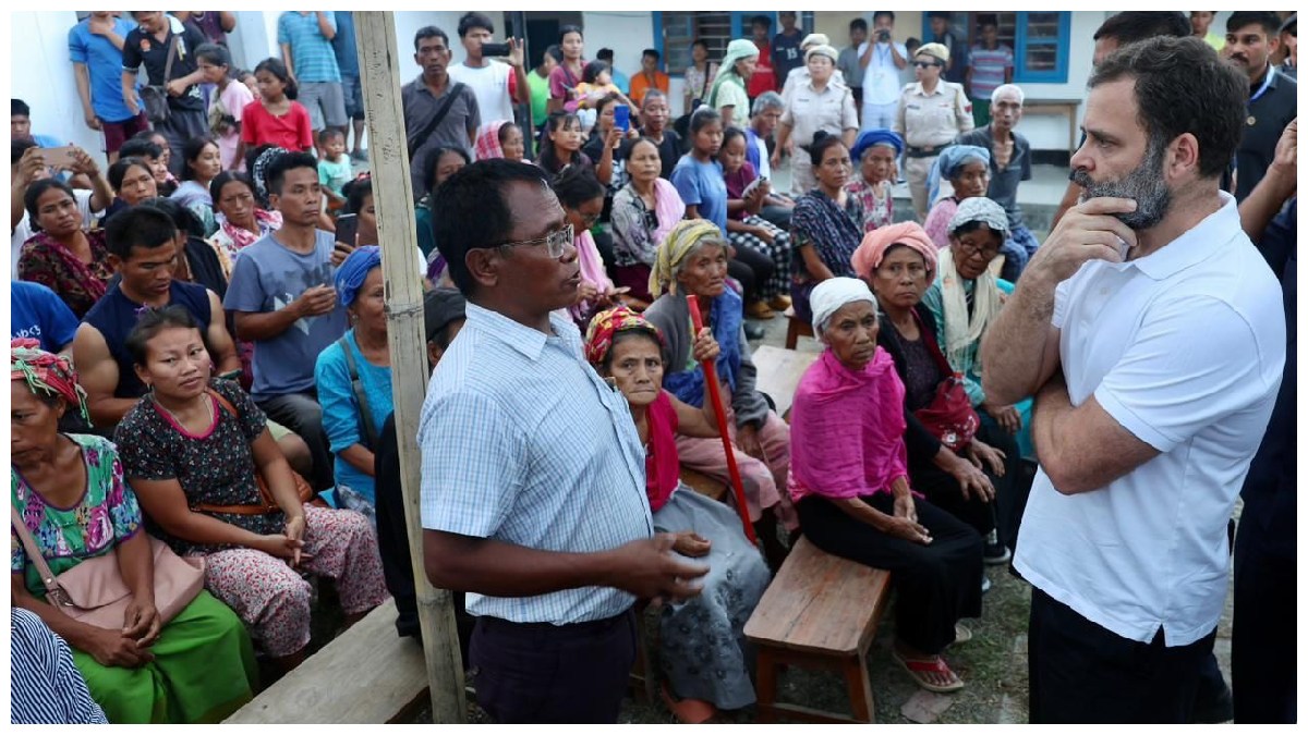 మణిపూర్ లో సీఎం రాజీ'డ్రామా'-లేఖ చించివేత- రాహుల్ పర్యటన నేపథ్యంలో..