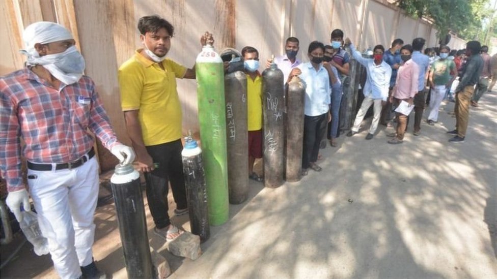 భారత్లో ఆక్సిజన్ కొరత భారత్లో ఆక్సిజన్ కొరత