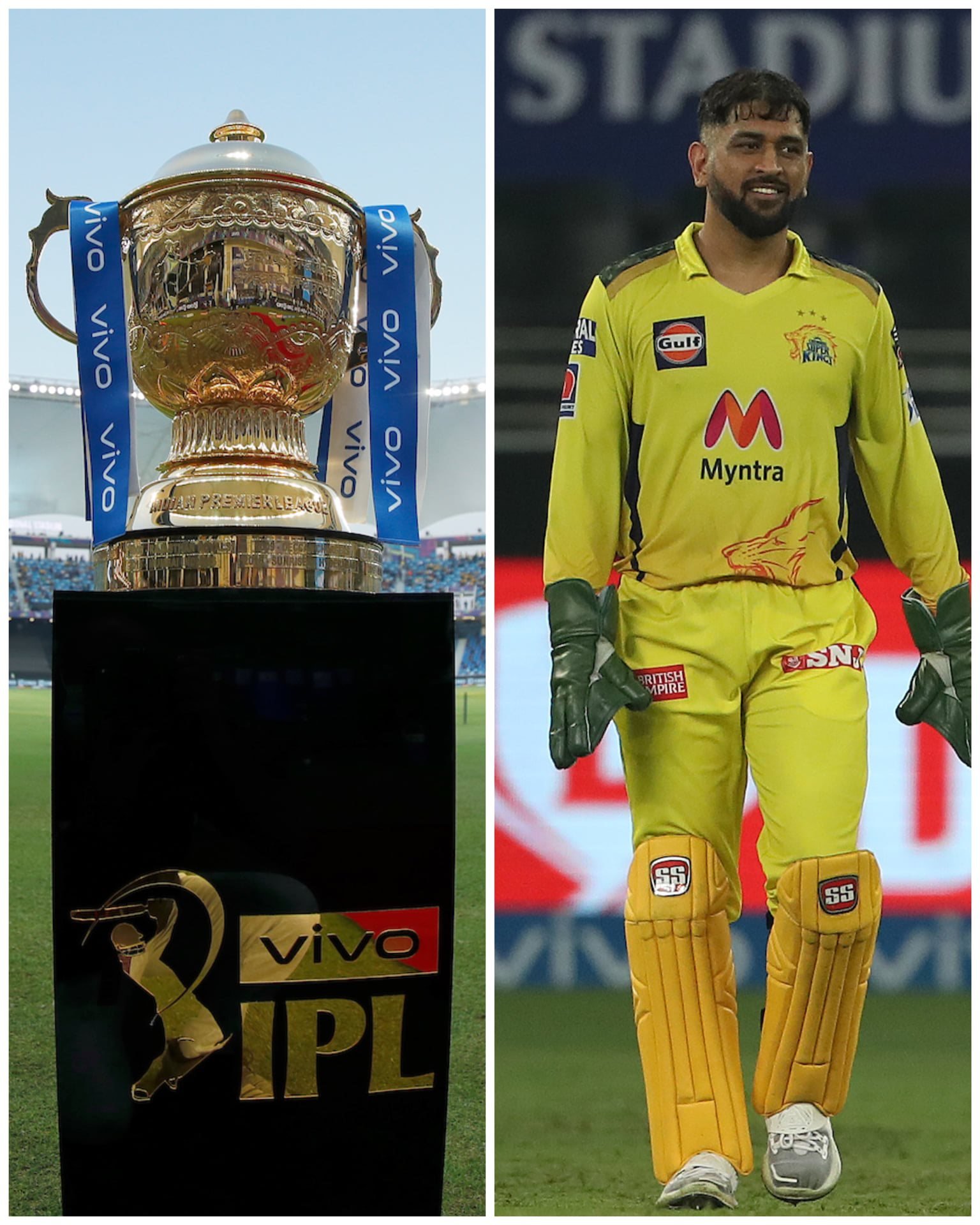 ఐపీఎల్ ట్రోఫీ, ఎంఎస్ ధోనీ ఐపీఎల్ ట్రోఫీ, ఎంఎస్ ధోనీ
